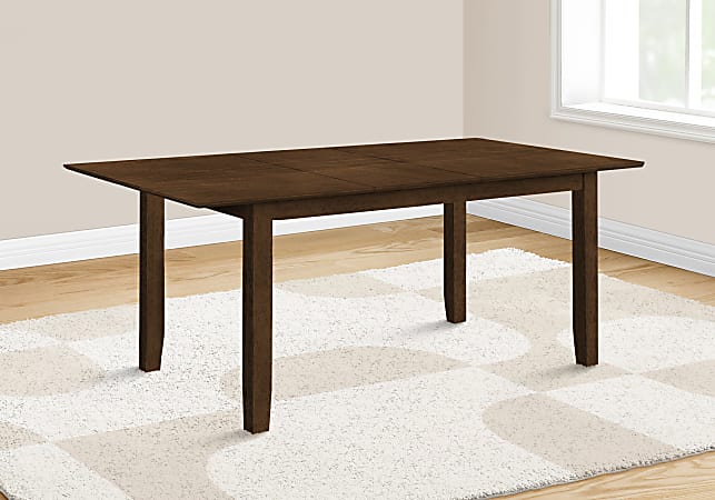 Monarch Specialties Quinn Dining Table, 29-3/4”H x 59”W x 42”D, Brown