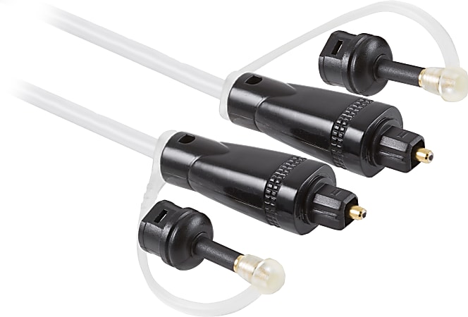 Ativa® Fiber Optic Toslink Digital Audio Cable, 6’,