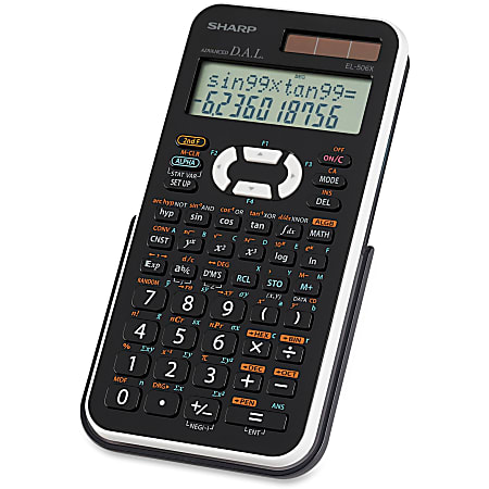 Sharp EL506X Scientific Calculator, Black/White