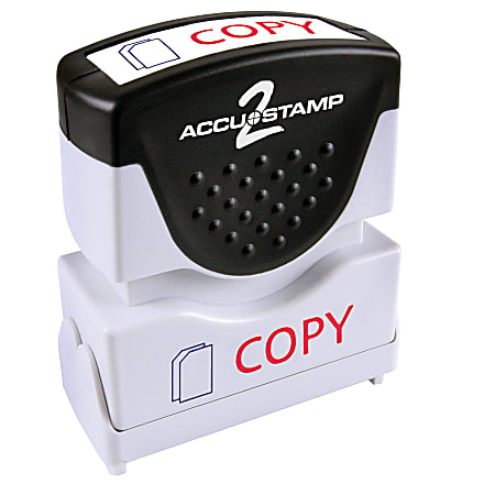 AccuStamp2 Copy Stamp, Shutter Pre-Inked Two-Color Copy Stamp,