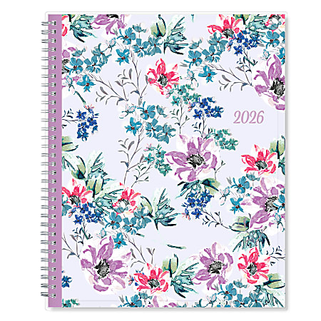 2026 Blue Sky Weekly/Monthly Planner, 8-1/2" x 11”, Laila, January To December, 137273