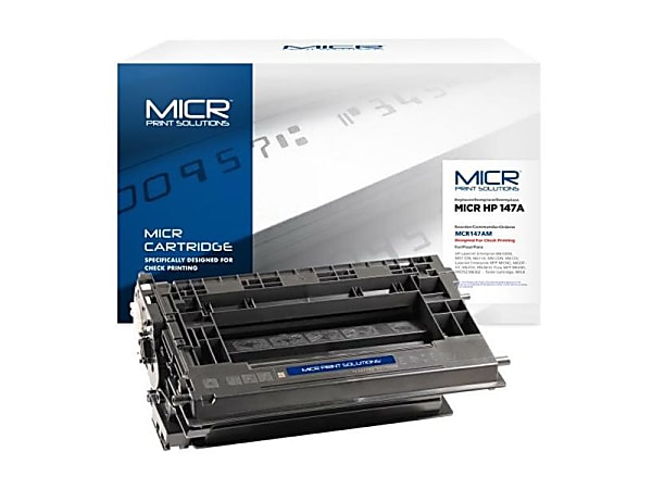 Office Depot&reg; Remanufactured Black MICR Print Solutions MICR Toner Cartridge Replacement for HP 147A, MCR147AM