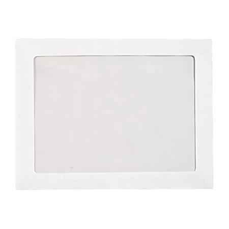 LUX 6 3/4 Full-Face Window Envelopes, Middle Window, Gummed Seal, Bright White, Pack Of 500