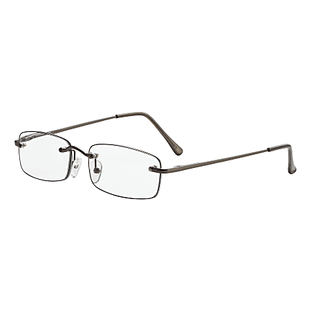 Dr. Dean Edell Beaumont Reading Glasses, +2.50, Gunmetal