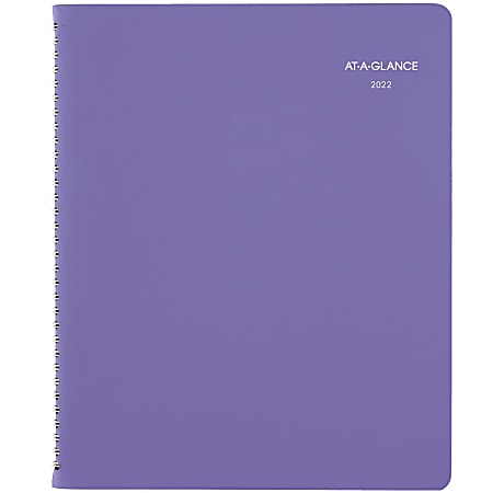 AT-A-GLANCE® 13-Month Beautiful Day Weekly/Monthly Planner, 8-1/2" x 11", Lavender, January 2022 To January 2023, 938P-905