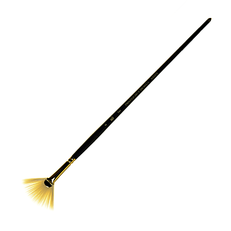 Princeton Series 6300 Dakota Paint Brush, Size 8, Fan Bristle, Synthetic, Blue