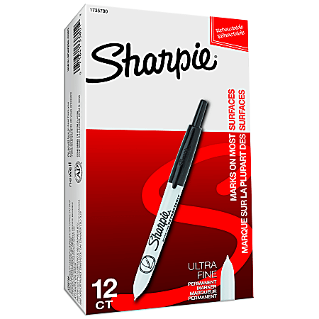 Sharpie Twin-Tip Permanent Marker Fine/Ultra Fine Point Black