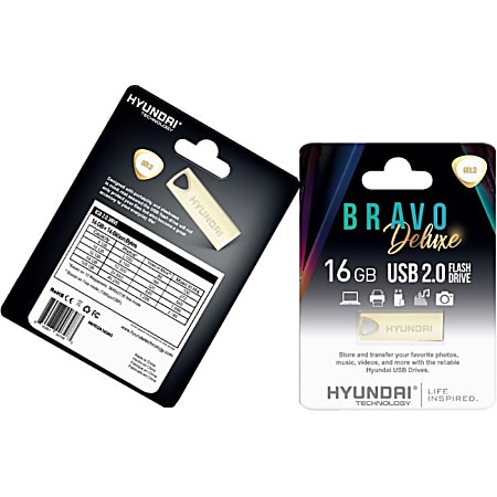 Hyundai Bravo Deluxe 2.0 USB - 16 GB - USB 2.0 - Gold