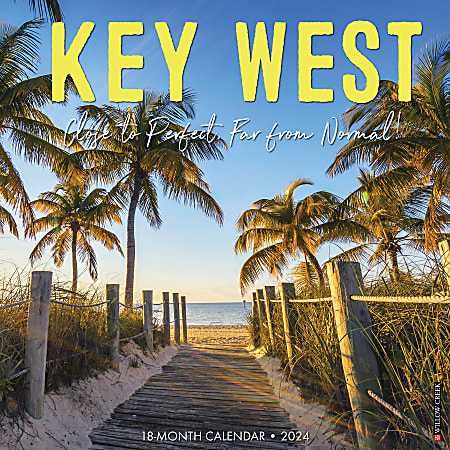 2024 Willow Creek Press Scenic Monthly Wall Calendar, 12" x 12", Key West, January To December