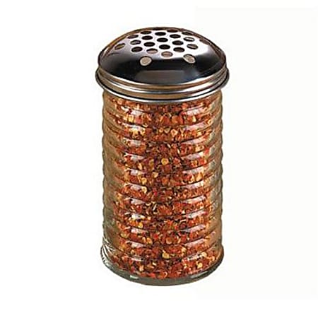 American Metalcraft Glass Spice Shaker With Top, 12 Oz, Clear Beehive