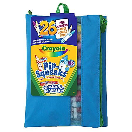 Crayola® Pip-Squeaks™ Washable Markers, Assorted Colors, Pack Of 26
