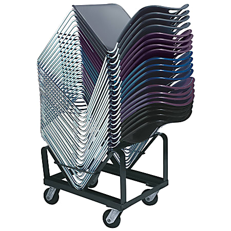 National Public Seating Stack Chair Dolly, DY85, 26”H x 20-1/2”W x 21”D, Black