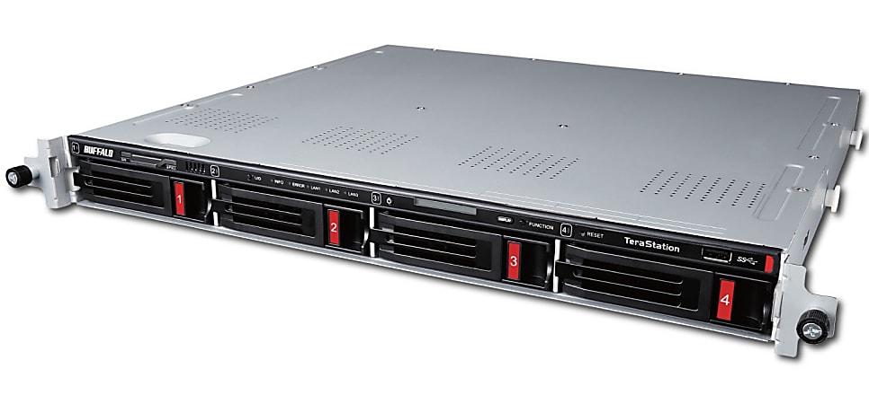 Buffalo TeraStation 5410RN Rackmount 24TB NAS Hard Drives Included - Annapurna Labs Alpine AL-314 1.70 GHz - 4 x HDD Installed - 24 TB Installed HDD Capacity - 4 GB RAM - Serial ATA/600 Controller