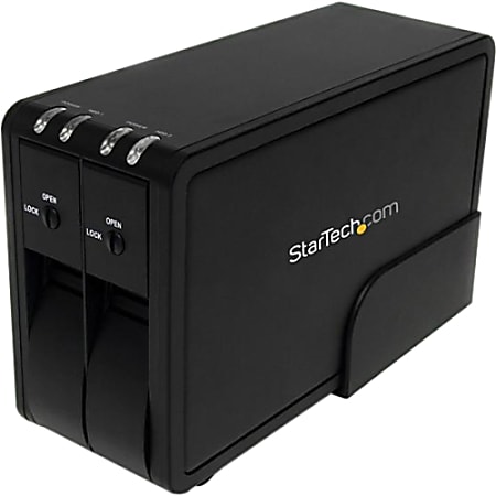 StarTech.com Dual 3.5in USB 3.0 Hot Swap Trayless SATA Hard Drive Enclosure w/ Fan