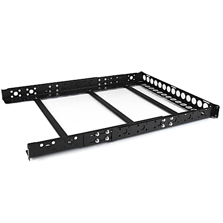 StarTech.com 1U Fixed 19 Adjustable Depth Universal Server Rack Rails