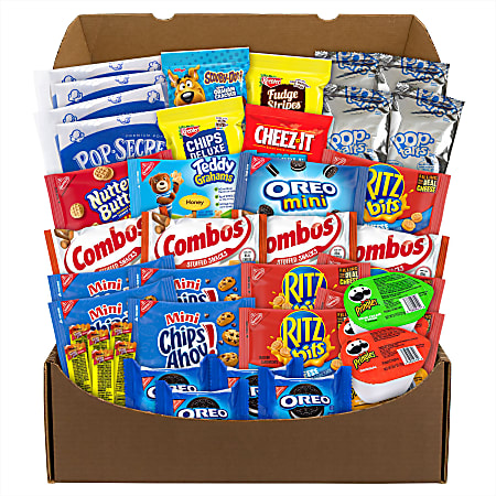 Snack Box Pros Quarantine Snack Box Box Of 42 Snacks - Office Depot