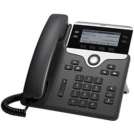Cisco 7841 IP Phone - Wall Mountable - 4 x Total Line - VoIP - 3.5" - 2 x Network (RJ-45) - PoE Ports
