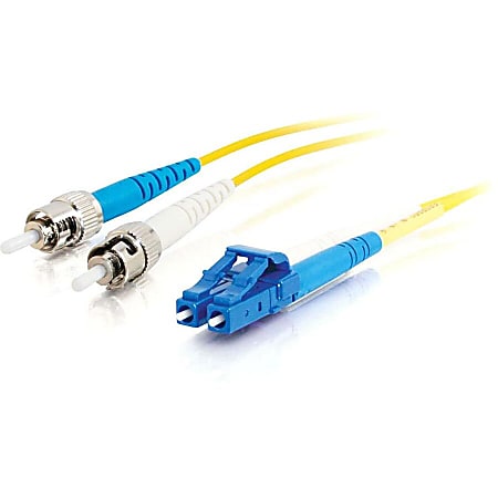 C2G-7m LC-ST 9/125 OS1 Simplex Singlemode PVC Fiber Optic Cable - Yellow - 7m LC-ST 9/125 Simplex Single Mode OS2 Fiber Cable - Yellow - 23ft