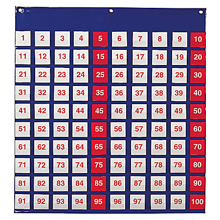 Learning Resources Hundred Pocket Chart - Theme/Subject: Learning - Skill Learning: Counting, Odd Number, Even Number, Number, Multiplication - 5+ - 1 Each