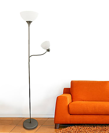 Standard lamp with reading light outlet