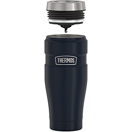 Thermos Stainless King Tumbler 16Oz - Coffee - Dishwasher Safe - 3.3" Diameter - Midnight Blue - Stainless Steel Body