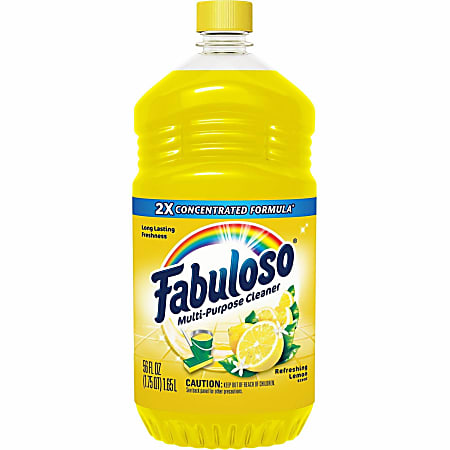 Fabuloso Multi-Purpose Cleaner - For Multipurpose, Multi Surface - Concentrate - 56 fl oz (1.8 quart) - Refreshing Lemon Scent - 6 / Carton - Rinse-free, Residue-free, Long Lasting, Pleasant Scent - Yellow Fabuloso Multi-Purpose Cleaner - For Multipurpose, Multi Surface - Concentrate - 56 fl oz (1.8 quart) - Refreshing Lemon Scent - 6 / Carton - Rinse-free, Residue-free, Long Lasting, Pleasant Scent - Yellow
