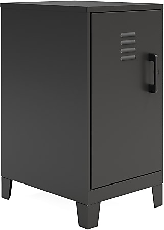 Hirsh SOHO Storage Locker Cabinet, 2-Shelf, 27-1/2”H x 14-1/4”W x 18”D, Black