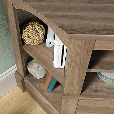 Sauder Harbor View Corner Entertainment Credenza for 60 TVs Salt