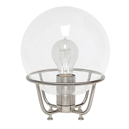 Lalia Home Old World Globe Glass Table Lamp,