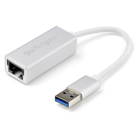 StarTech.com USB 3.0 to Gigabit Network Adapter - Silver - Sleek Aluminum Design Ideal for MacBook; Chromebook or Tablet - Add a Gigabit Ethernet port to your MacBook or Chromebook or tablet - USB Ethernet NIC network adapter with silver finish