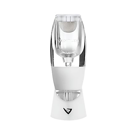 Edgecraft Vinturi Acrylic Wine Aerator, White