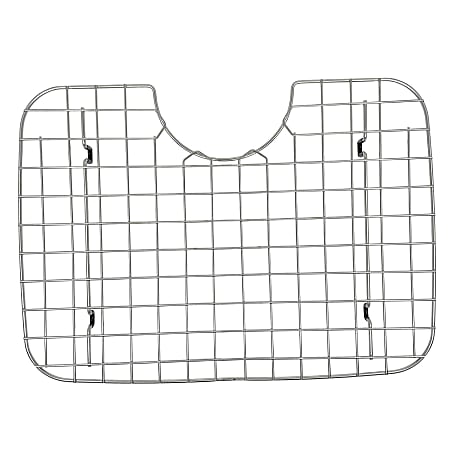 Better Houseware D-Shape Sink Protector, 1-1/2”H x 13-3/8”W x 18-1/2”D, Stainless Steel