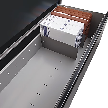 Lateral Files Divider Kit 10bx Black, Vertical File Cabinet Metal Dividers