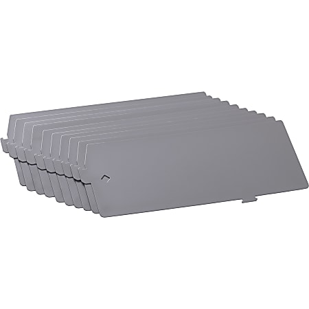 Lorell Lateral File Dividers Black Pack Of 10 ODP Business Solutions