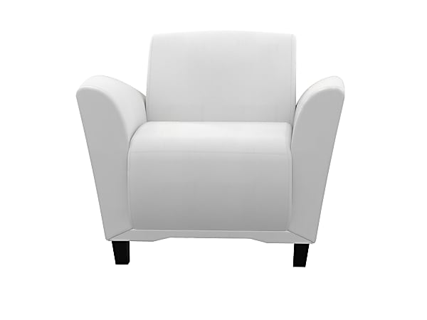 Mayline® Santa Cruz Lounge Seating, Chair, White/White