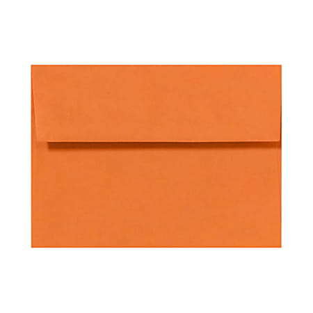 LUX Invitation Envelopes, A7, Peel & Stick Closure, Mandarin Orange, Pack Of 1,000