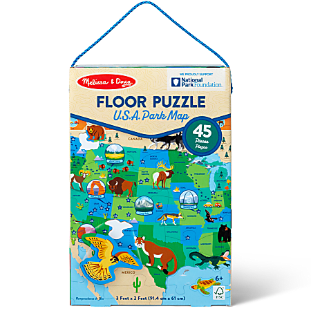 Melissa & Doug National Parks Floor Puzzle U.S.A. Park Map