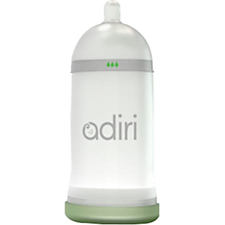 Adiri NxGen Stage 2 Nurser Baby Bottle White (6-9 M) 9.5oz BPA Free - Breast-Like Bottle - 6-9 Months 9.5oz Bottle - White - BPA Free - No Colic