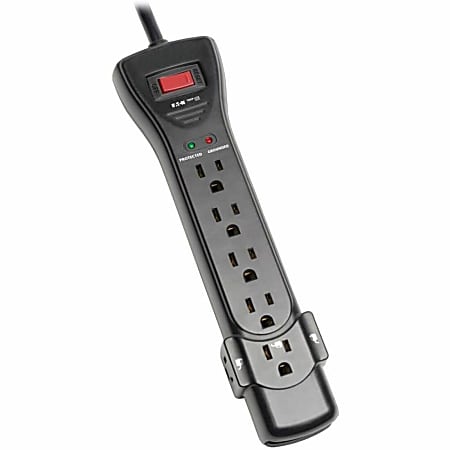 Eaton Tripp Lite Series Surge Protector Power Strip 120V 7 Outlet 7' Cord 2160 Joules Black - Surge protector - SUPER7B
