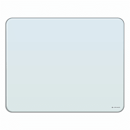 U Brands® Frameless Magnetic Cubical Dry-Erase Board, 16" x 20", Frosted White 
