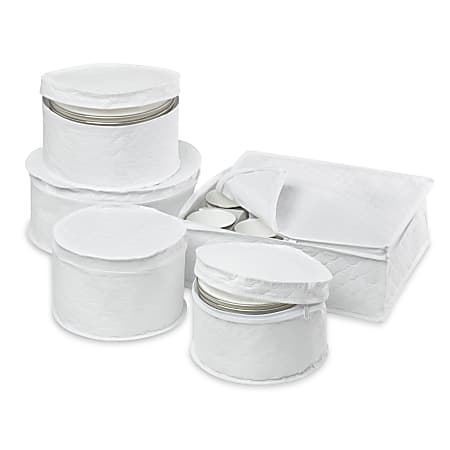 China Dinnerware Storage Sets Hard Shell Flatware, Plates & Cups