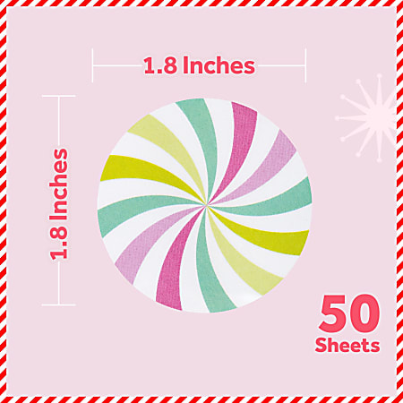 Post it Jingle Sticky Notes Candy Design 1.8 x 1.8 1 Candy Shaped ...