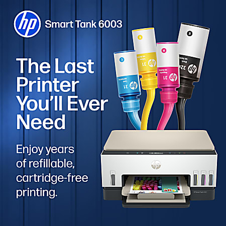 HP Smart Tank 6003 Wireless All in One Cartridge free Ink Tank