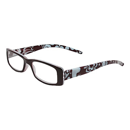 Wink® Avalon Floral Reading Glasses, +1.25, Brown