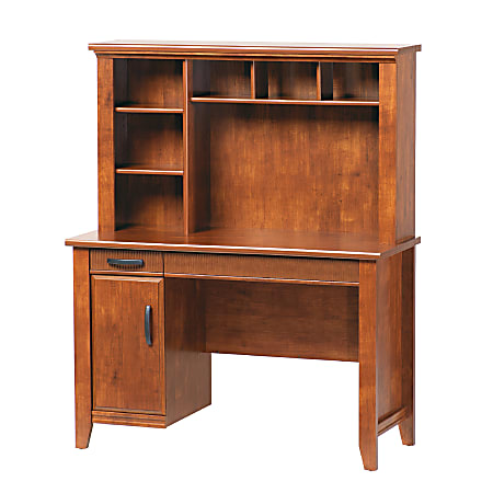Christopher Lowell New Country Workstation Computer Desk With Hutch 58