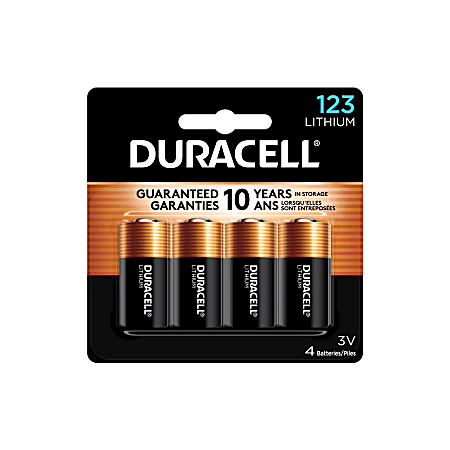 Duracell® Photo 3-Volt 123 Lithium Battery, Pack Of