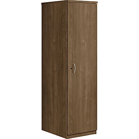 HON Foundation Wardrobe Cabinet 65"H - 1" End Panel, 1" Top, 18" x 24" x 65" - Material: Metal Handle - Finish: Pinnacle, Thermofused Laminate (TFL) Surface, Silver Handle
