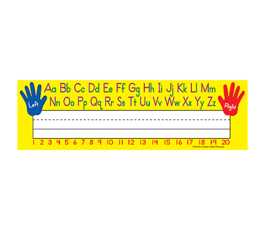 Teacher Created Resources Name Plates 3 12 X 11 12 Leftright Alphabet Pre K To Grade 8 36 Plates Per Pack Set Of 5 Packs Office Depot