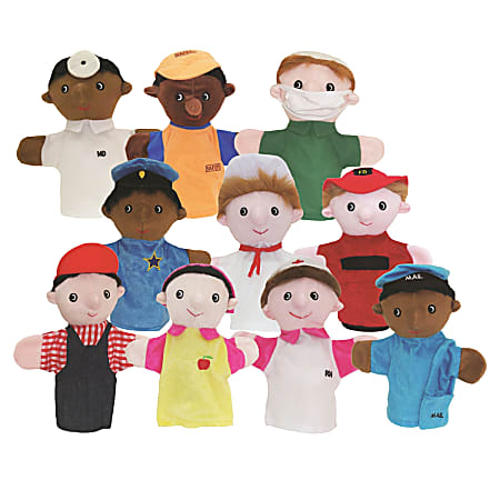 Get Ready Kids Community Helper Puppets, Set of