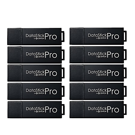 Centon MP Pro USB 3.0 Flash Drive, 32GB, Black, Pack Of 10